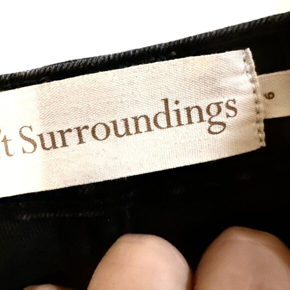 Soft Surroundings Pants Size 6  Black Jeans Denim  EUC - Picture 5 of 8